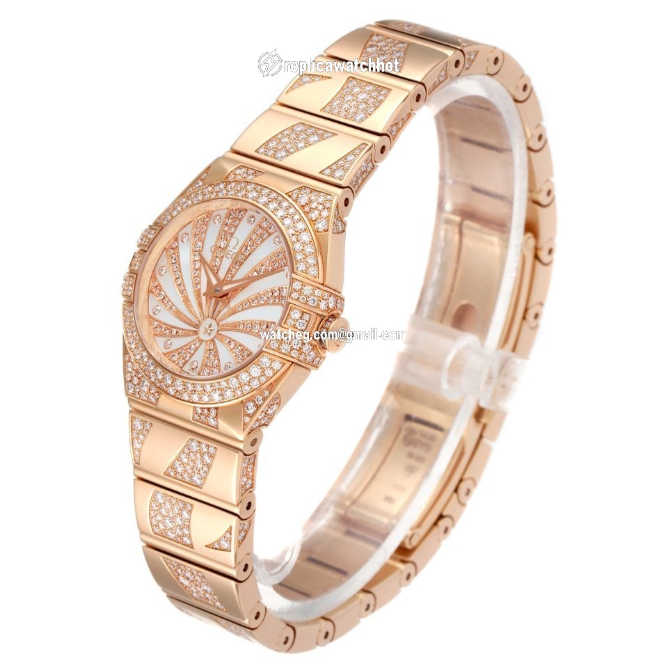 Omega Constellation Quartz Womens watch Quartz Rose gold 123.55.24.60.55.011 4