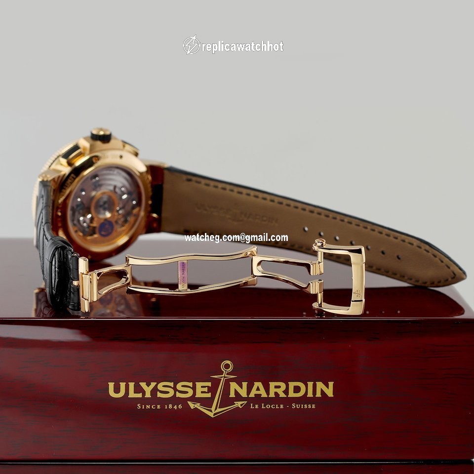 Ulysse Nardin Marine Chronograph Mens watch Unisex Automatic Rose gold 1506-150 LE 4