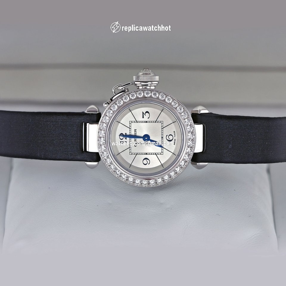 Cartier Pasha Womens watch Quartz White gold wj124027 4