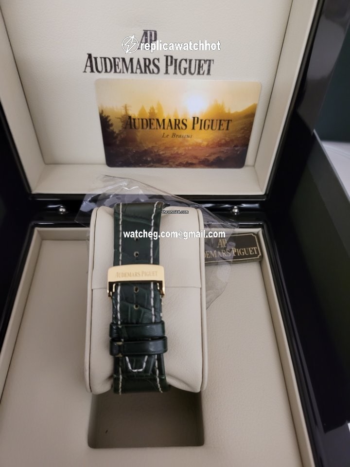 Audemars Piguet Automatic Yellow gold 26194BA monte napoleone green dial 4