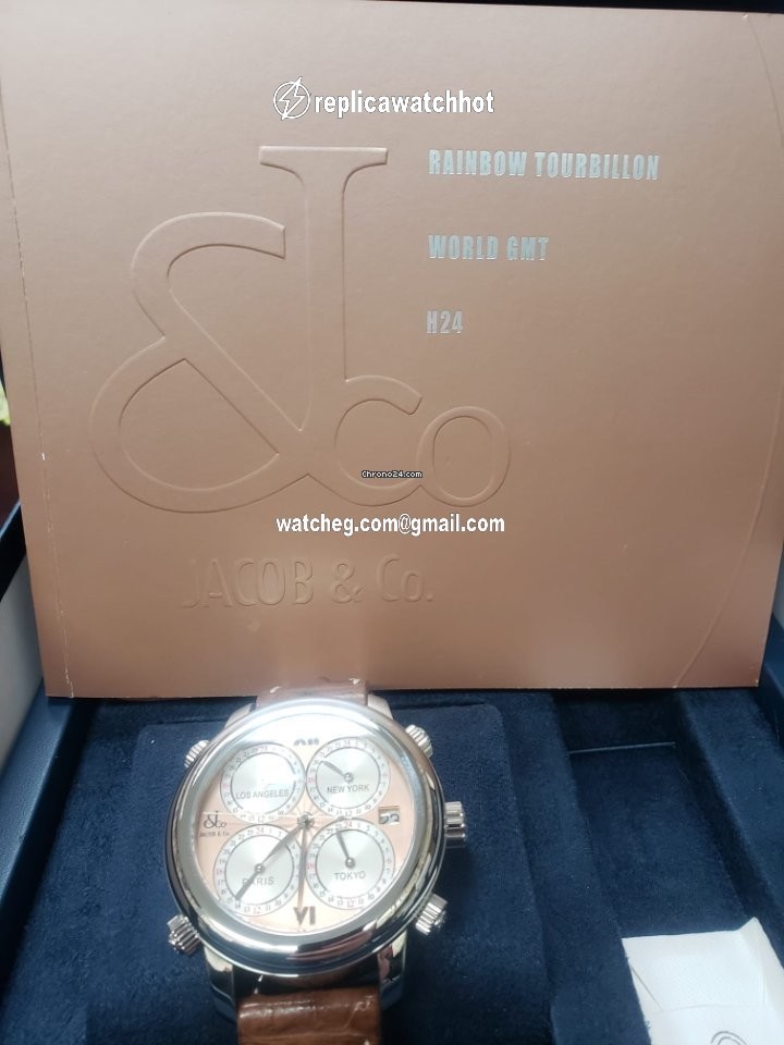 Jacob & Co. Five Time Zone Mens watch Unisex Automatic Steel H24SSG 4