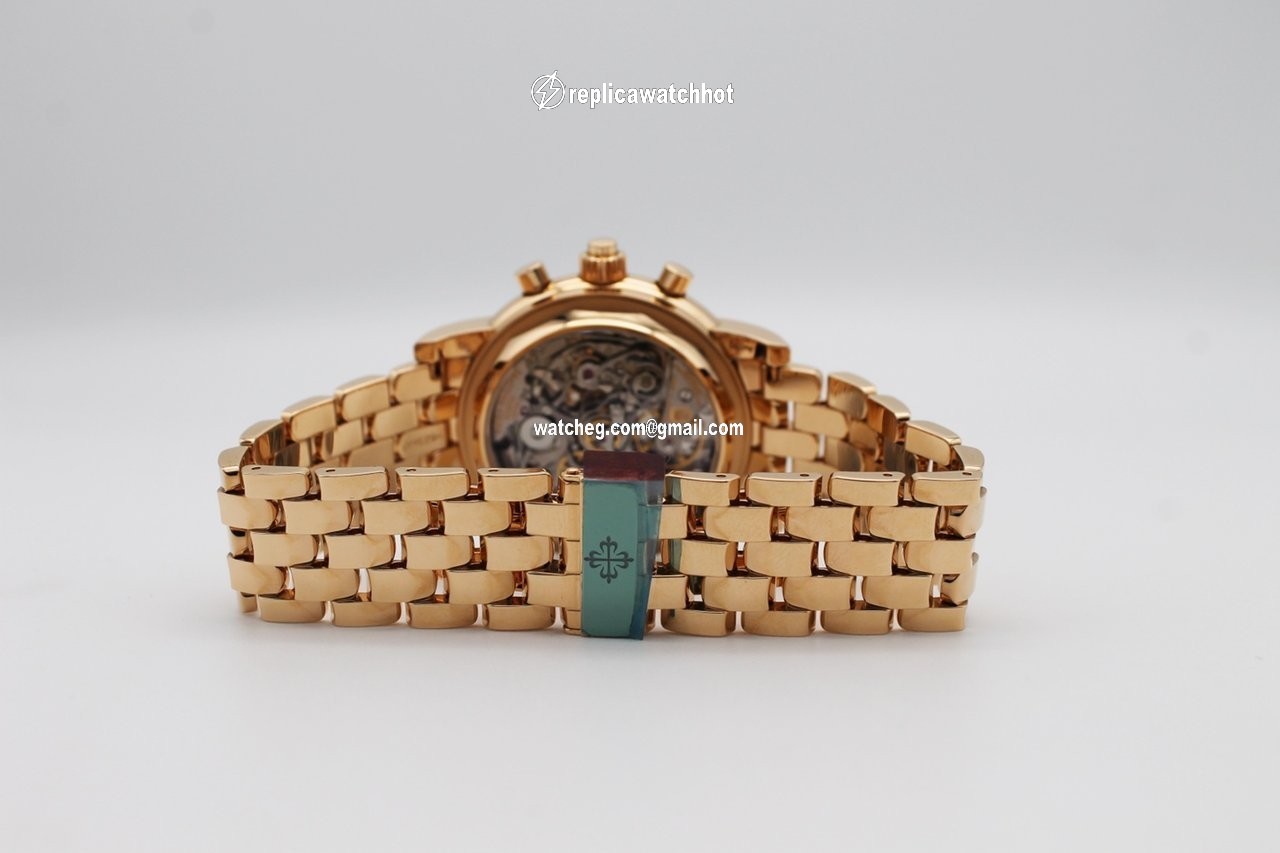 Patek Philippe Perpetual Calendar Chronograph Mens watch Unisex Manual winding Rose gold 5204 1R-001 4