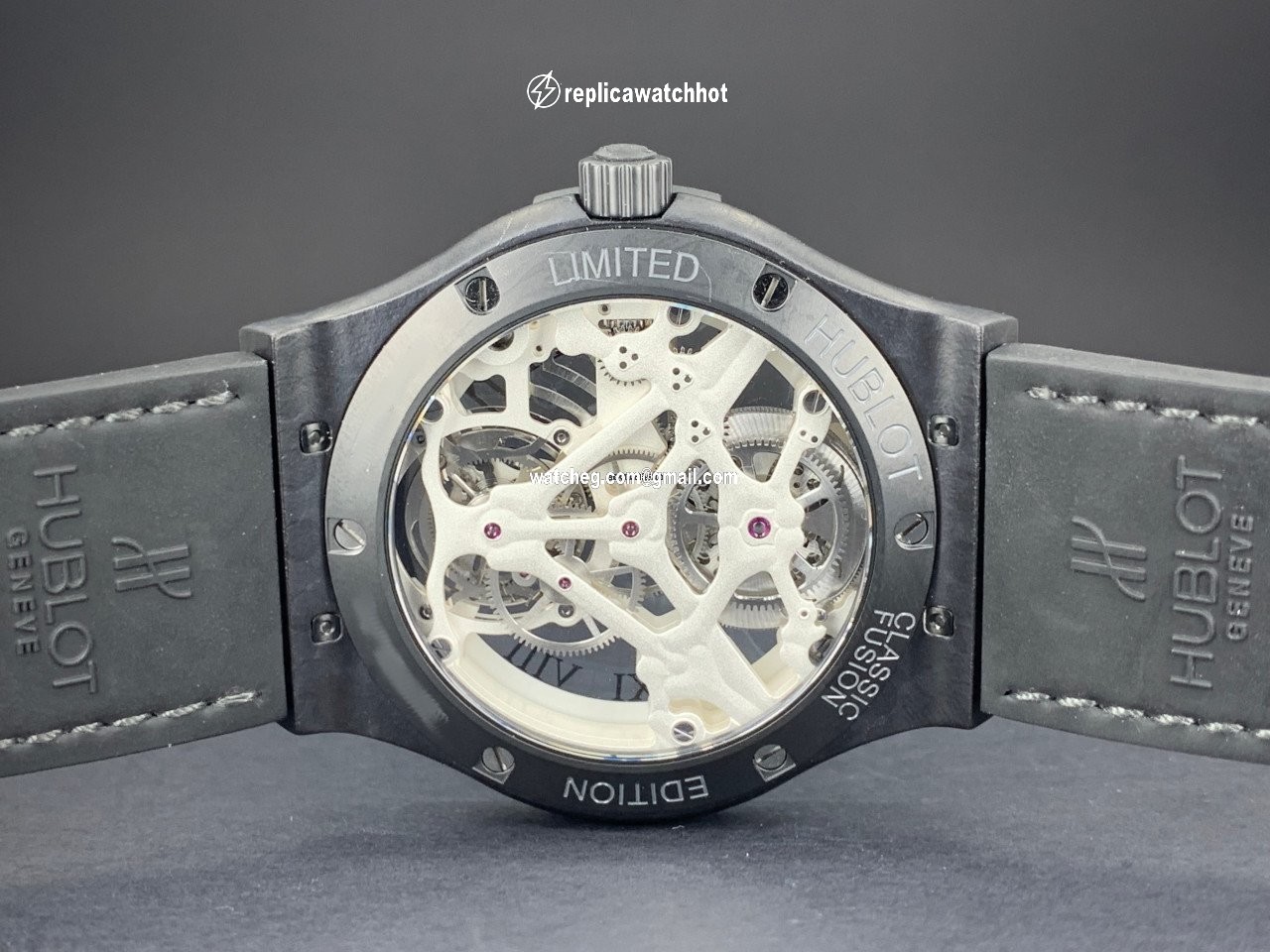 Hublot Classic Fusion 45, 42, 38, 33 mm Manual winding Ceramic 505.UC.0170.VR.SKULL 4