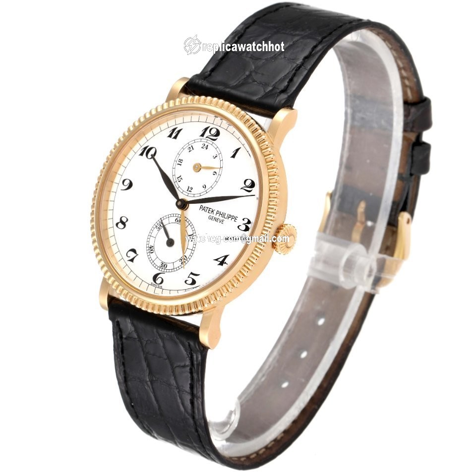 Patek Philippe Travel Time Mens watch Unisex Manual winding Yellow gold 5034J 4