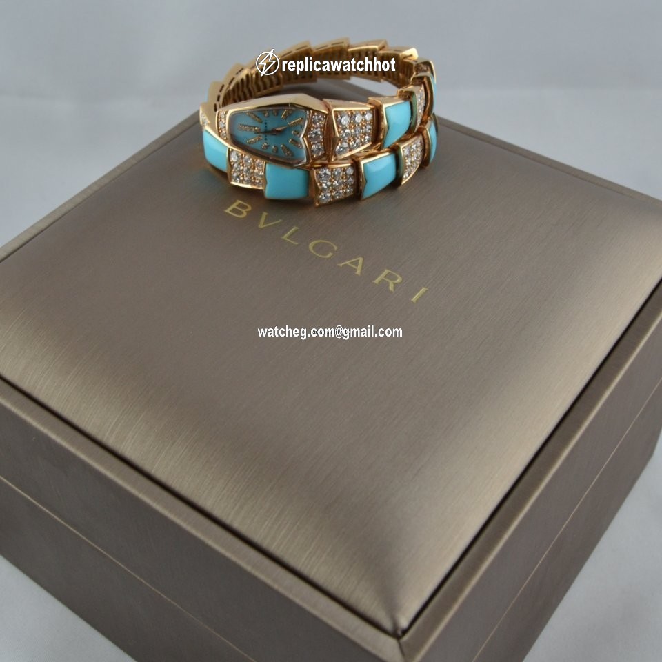 Bulgari Serpenti Womens watch Quartz Rose gold SP P 26G 4