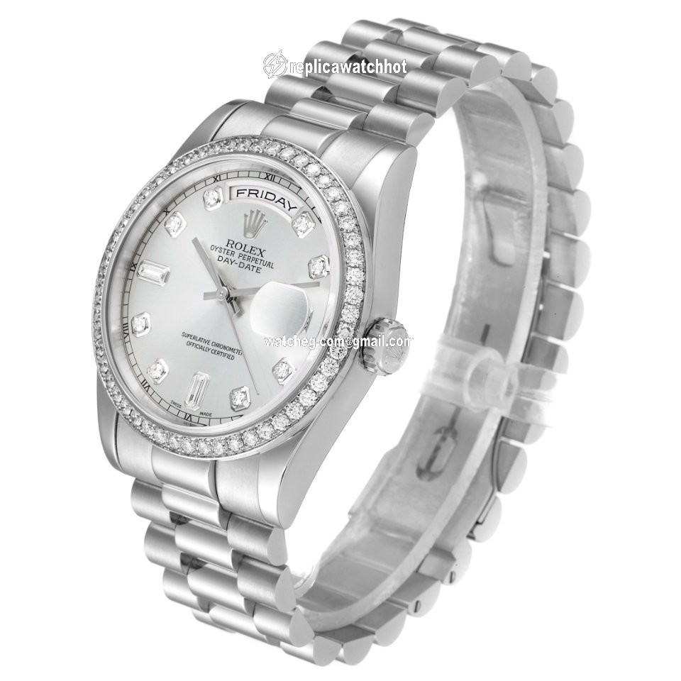 Rolex Day-Date 36 Mens watch Unisex Platinum Automatic 118346 4