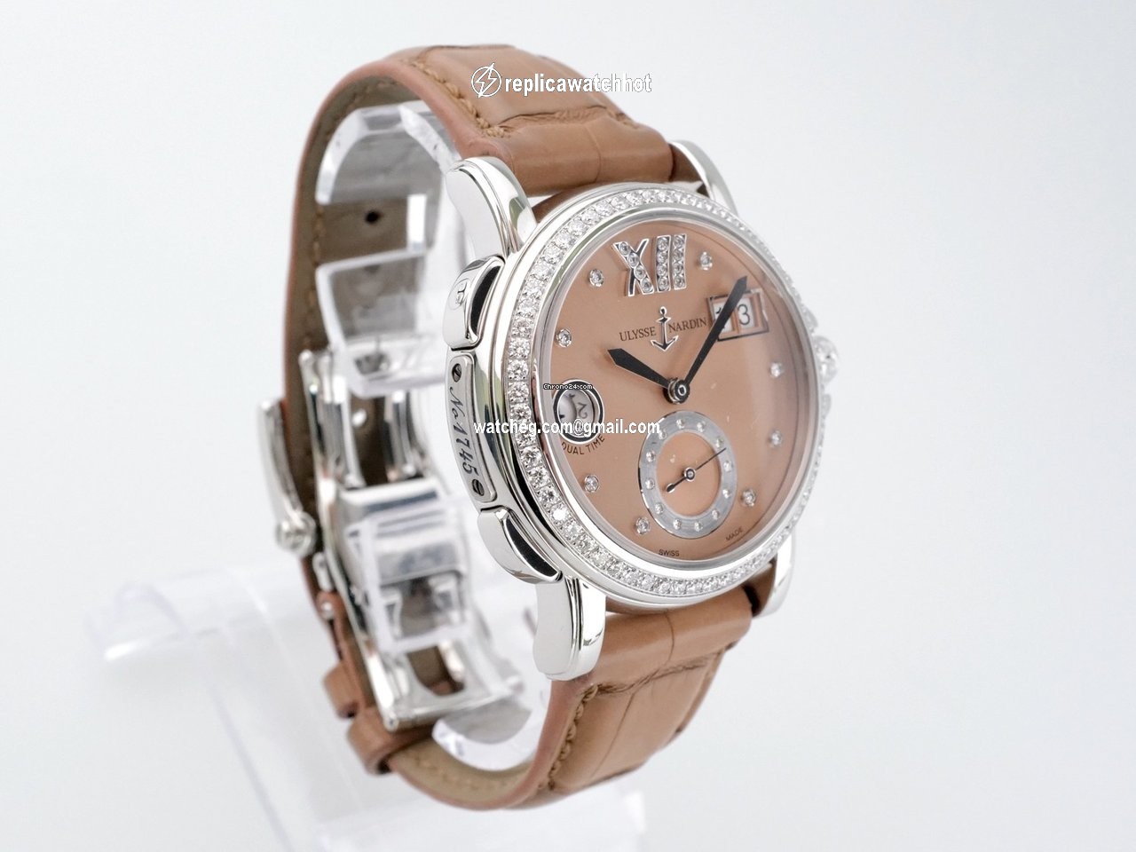 Ulysse Nardin Dual Time Womens watch Automatic Steel 243-22B 30-09 4