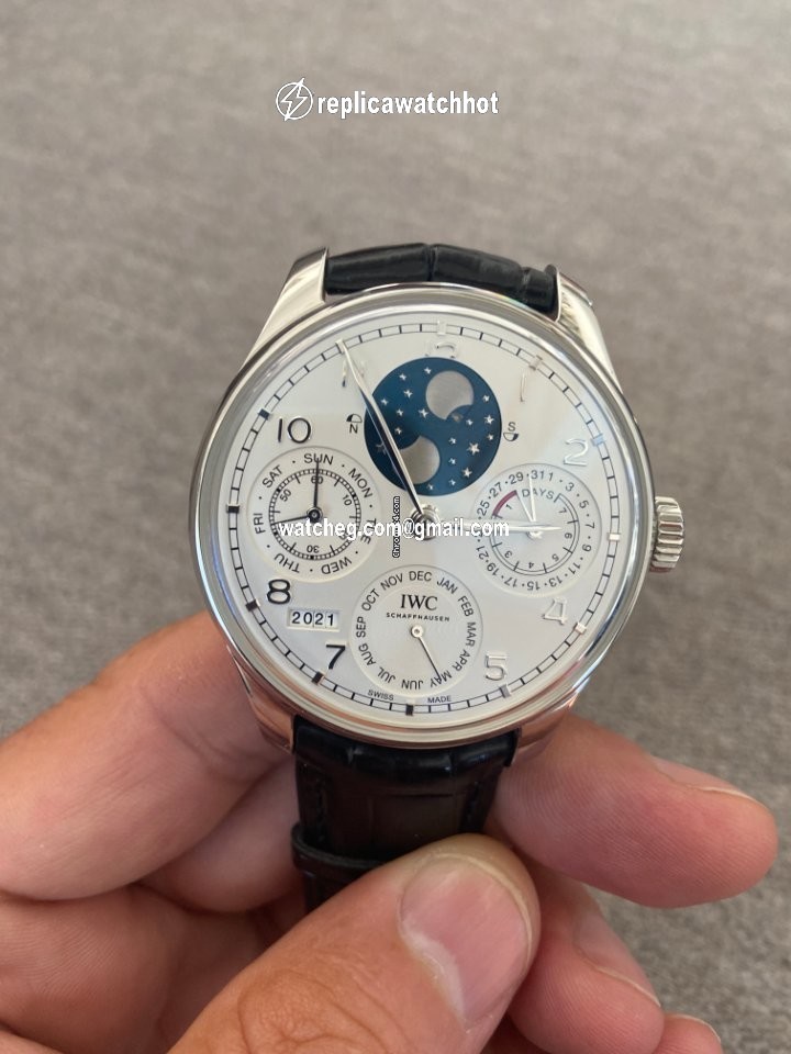 IWC Portuguese Perpetual Calendar Mens watch Unisex Automatic Platinum IW503406 4