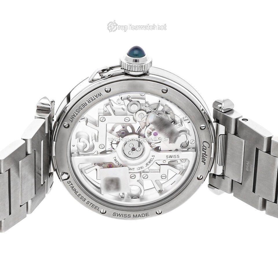 Cartier Pasha Mens watch Unisex Automatic Steel WHPA0007 4