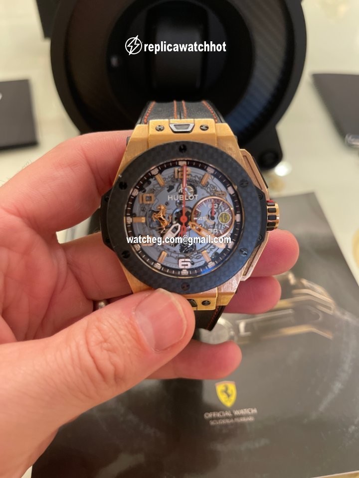 Hublot Big Bang Ferrari Mens watch Unisex Automatic Rose gold 401.OJ.0123.VR 4