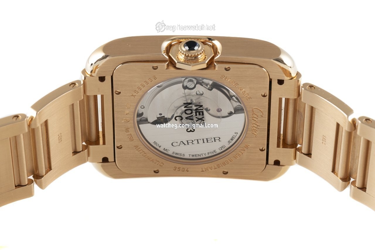 Cartier Tank Anglaise Mens watch Unisex Automatic Red gold 3504 4