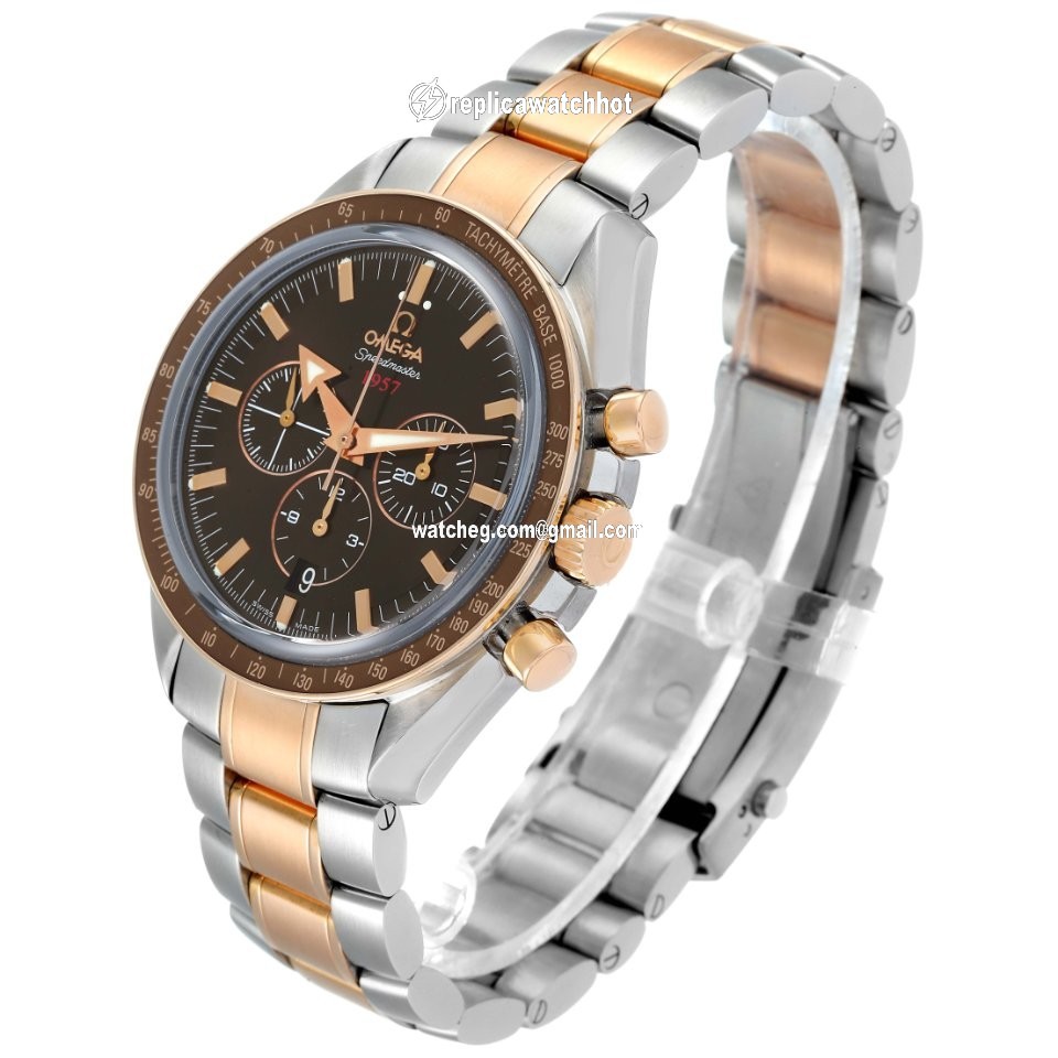 Omega Speedmaster Broad Arrow Mens watch Unisex Automatic Gold Steel 321.90.42.50.13.001 4