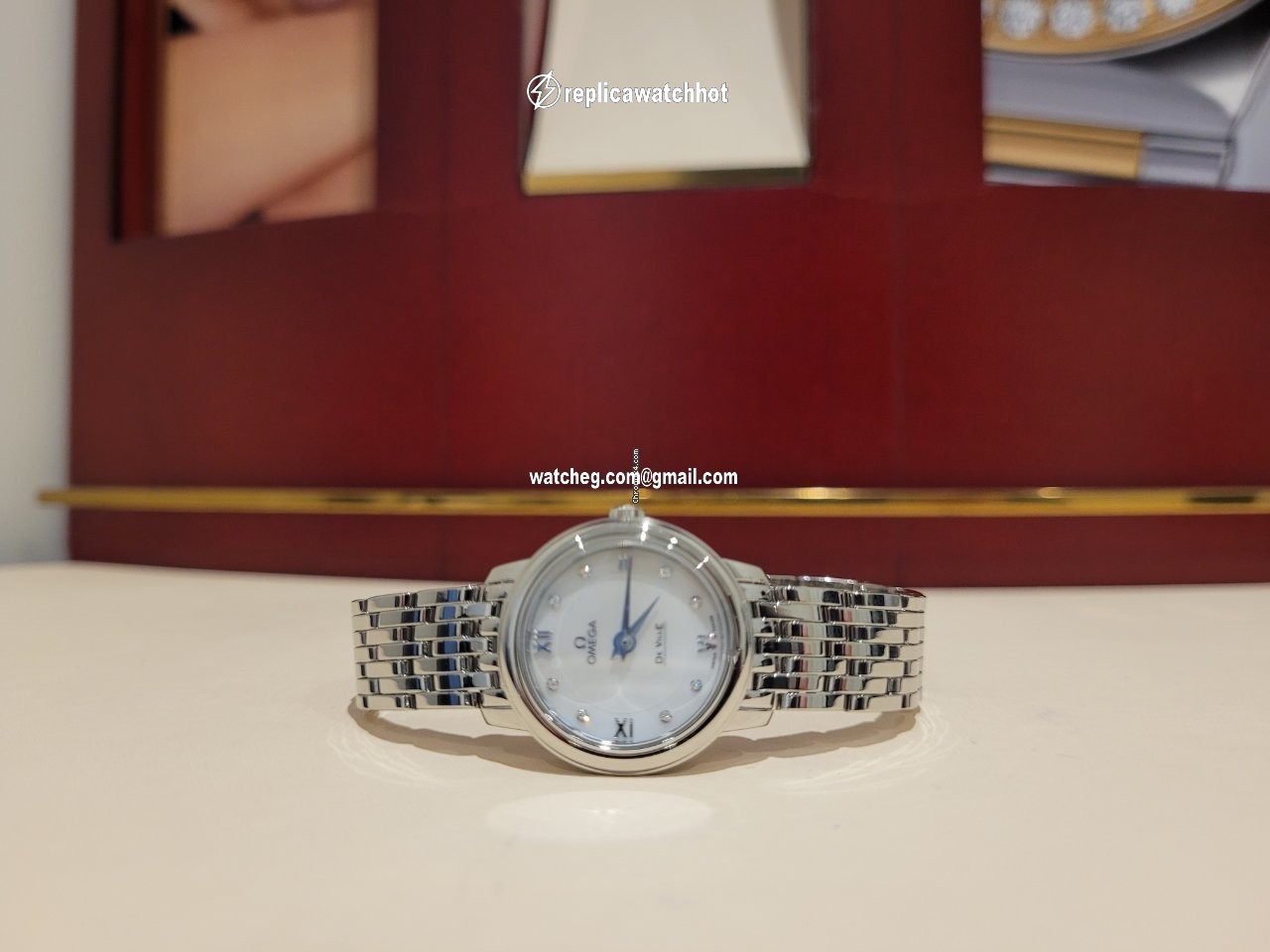 Omega De Ville Prestige Womens watch Quartz Steel 424.10.24.60.55.001 4