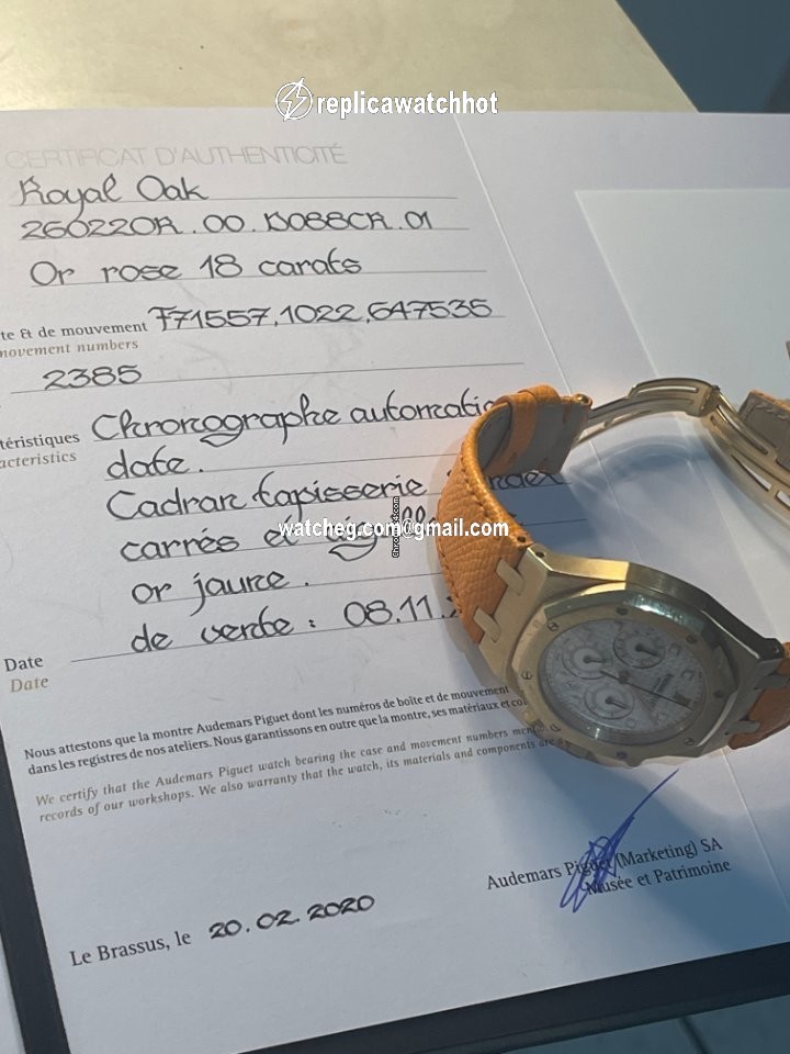 Audemars Piguet Royal Oak Chronograph Mens watch Unisex Automatic Rose gold F 71557 4