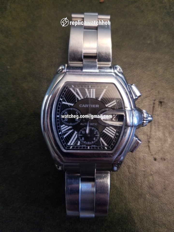 Cartier Roadster Mens watch Unisex Automatic Steel W62020x6 2618 4