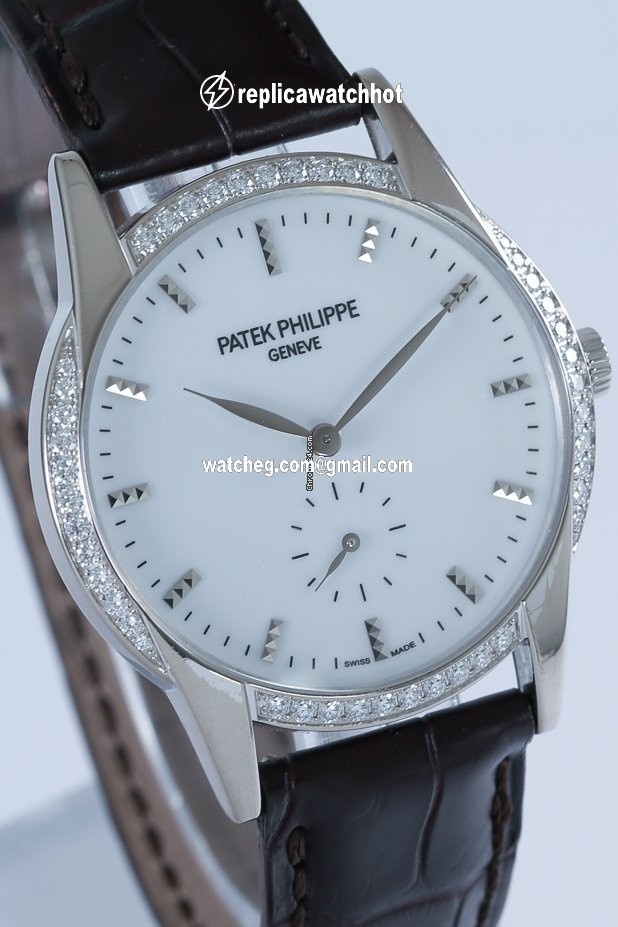 Patek Philippe Calatrava Womens watch Manual winding White gold 7122 200G-001 4