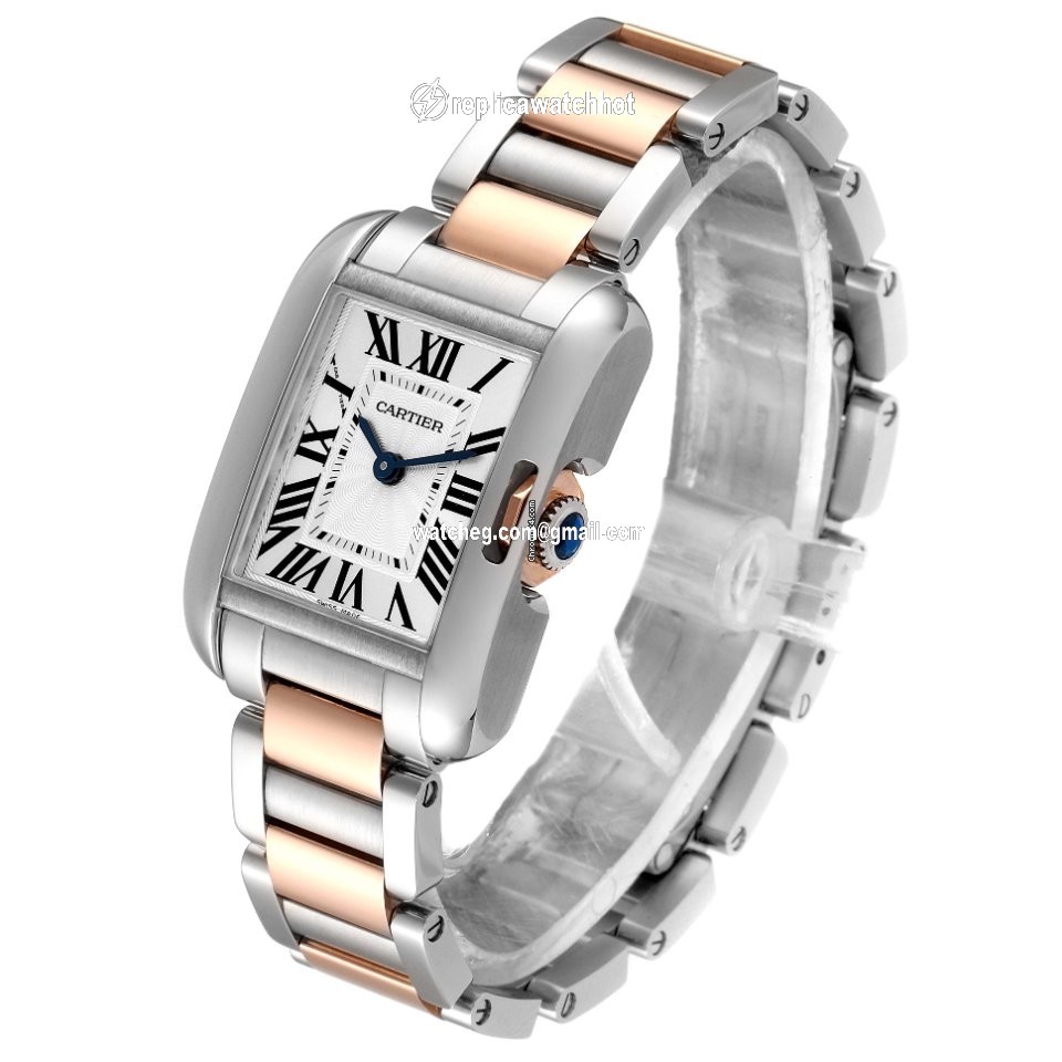 Cartier Tank Anglaise Womens watch Quartz Gold Steel W5310036 4