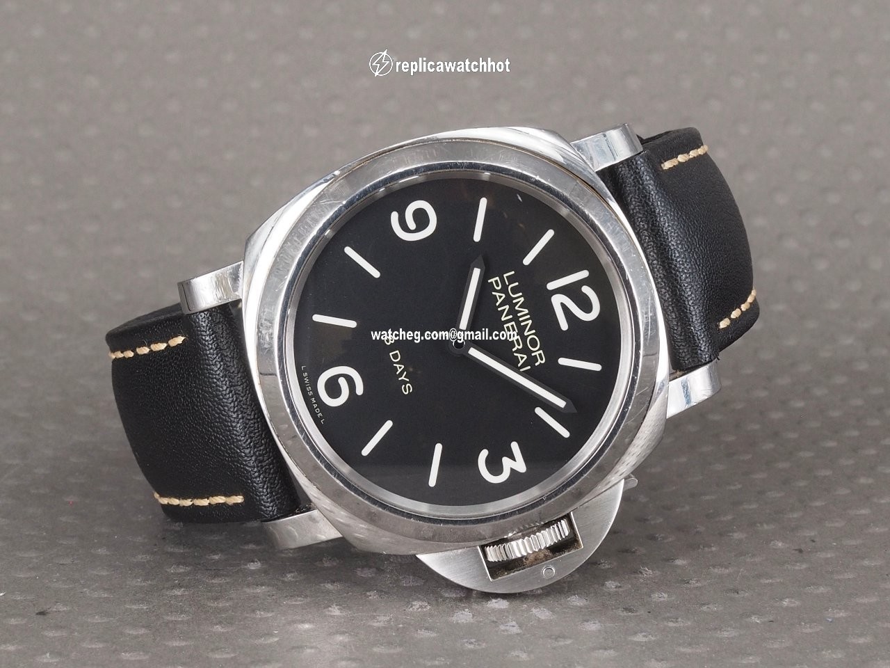 Panerai Luminor Base 8 Days Mens watch Unisex Manual winding Steel PAM 00560 4