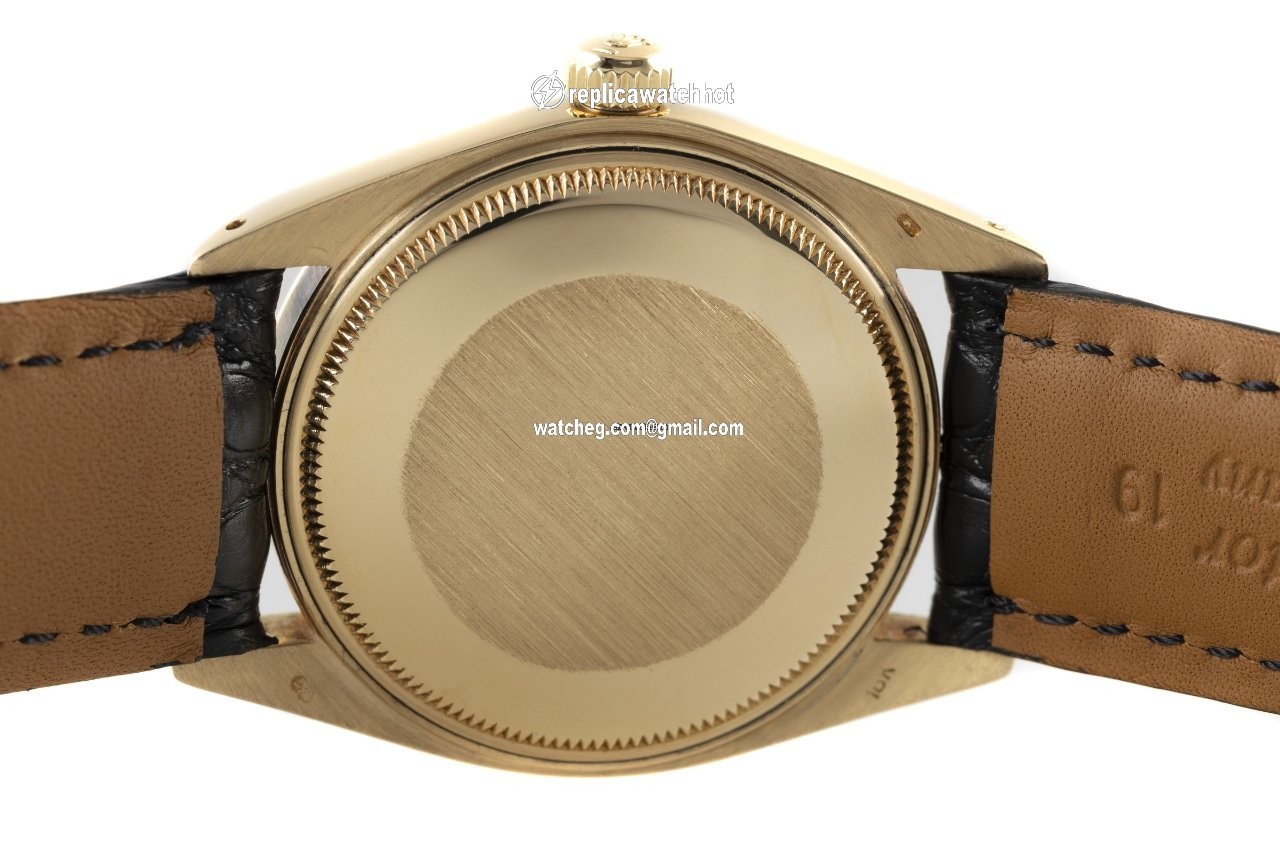 Rolex Oyster Perpetual Date Mens watch Unisex Yellow gold Automatic 1503 4