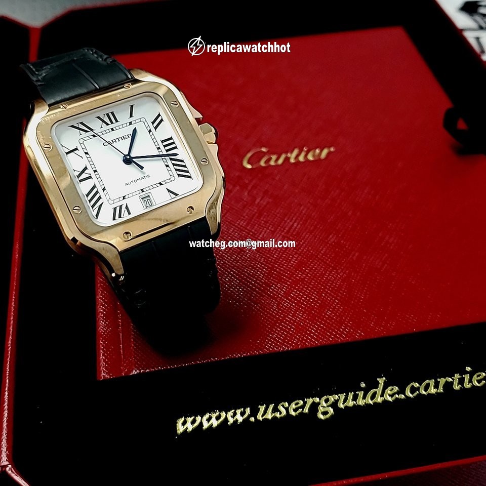 Cartier Santos Mens watch Unisex Automatic Rose gold WGSA0019 4