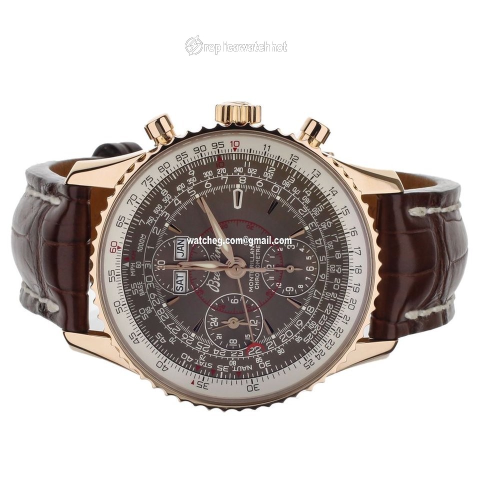 Breitling Montbrillant Datora Mens watch Unisex Automatic Rose gold R21330 4