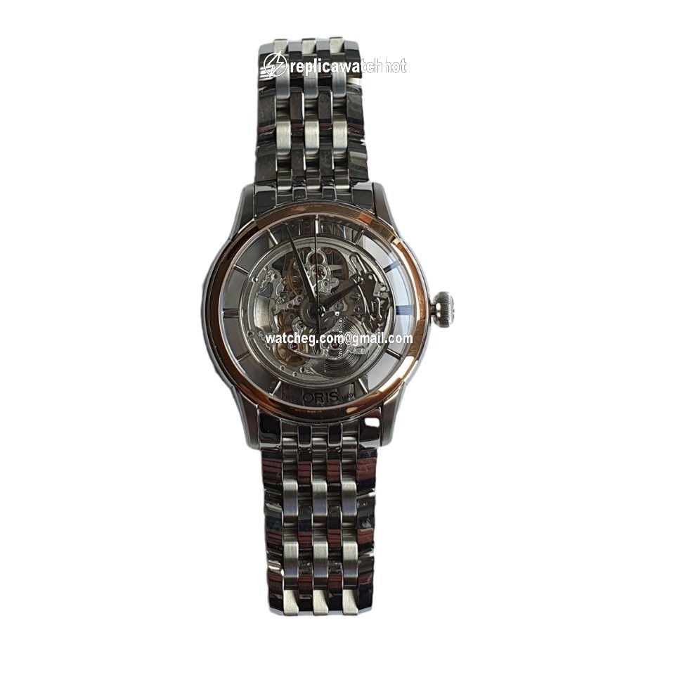 Oris Artelier Translucent Skeleton Mens watch Unisex Automatic Steel 01 734 7684 6351-07 8 21 77 4