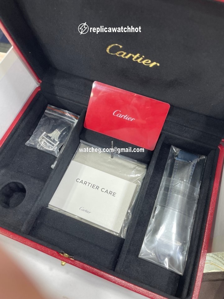 Cartier Santos Mens watch Unisex Manual winding Gold Steel WHSA0019 4
