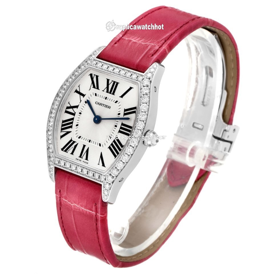 Cartier Tortue Womens watch Manual winding White gold WA501009 4