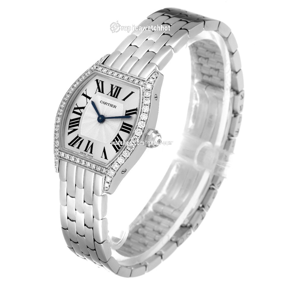 Cartier Tortue Womens watch Manual winding White gold WA501011 4