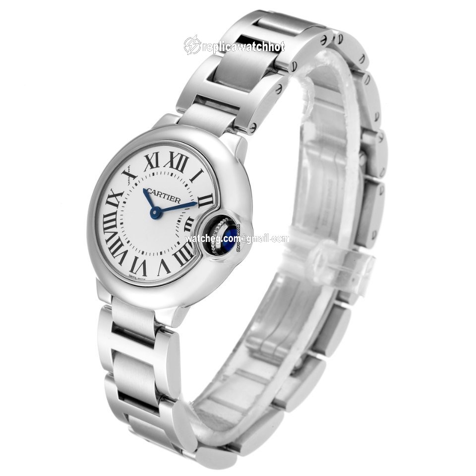 Cartier Ballon Bleu 28mm Womens watch Quartz Steel W69010Z4 4