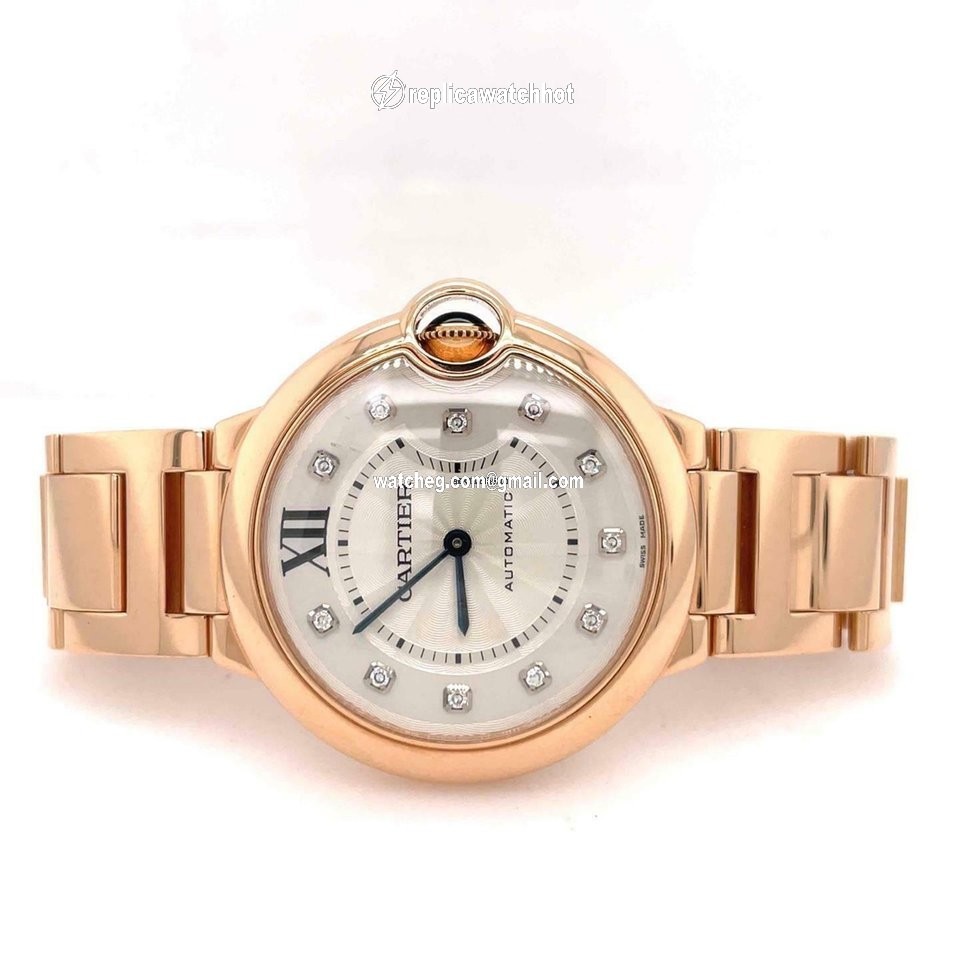 Cartier Ballon Bleu 36mm Automatic Rose gold WE902026 4
