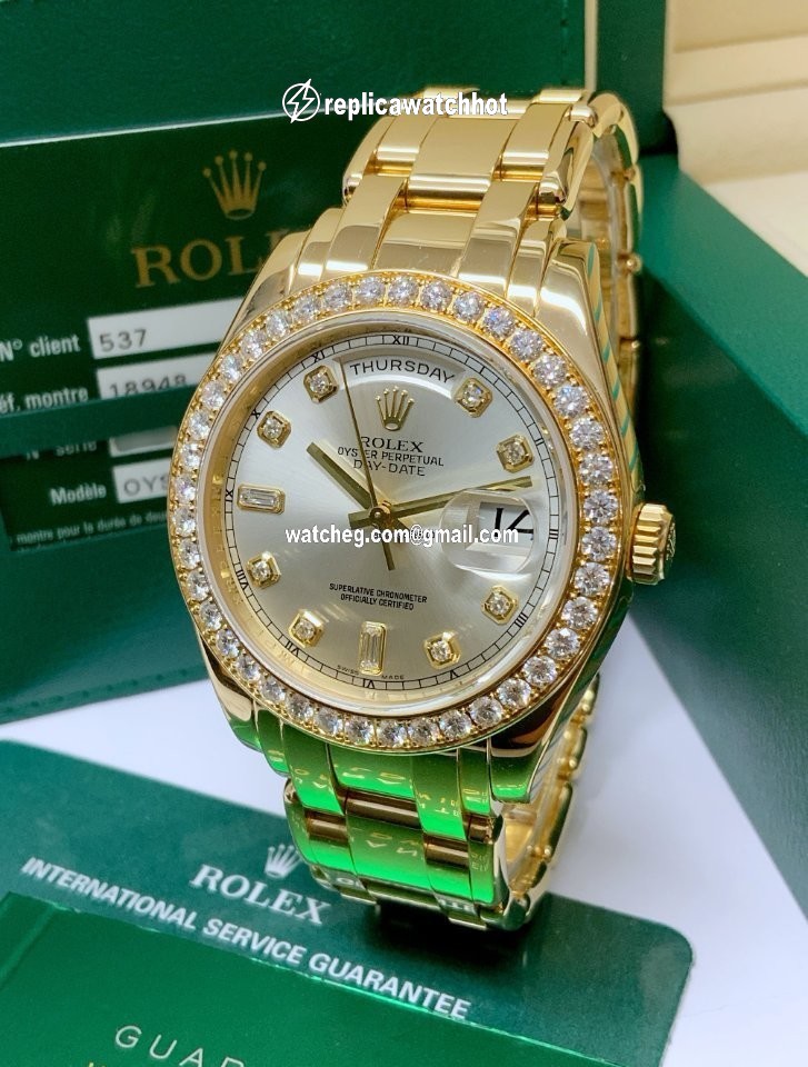 Rolex Day-Date Mens watch Unisex Yellow gold Automatic 18948 4