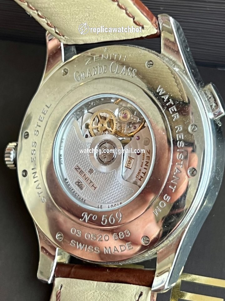 Zenith Elite Dual Time Mens watch Unisex Automatic Steel 03.0520.683 01.c492 4