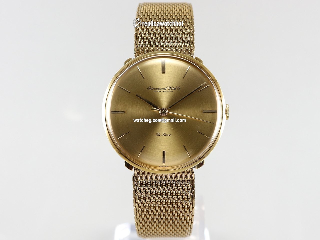IWC Mens watch Unisex Manual winding Yellow gold 1210 4