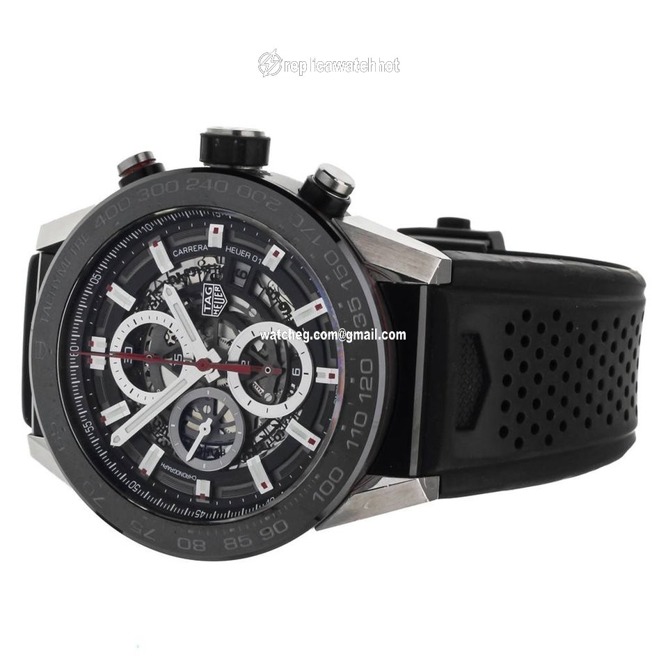 TAG Heuer Carrera Calibre HEUER 01 Mens watch Unisex Automatic Steel CAR2A1Z 4
