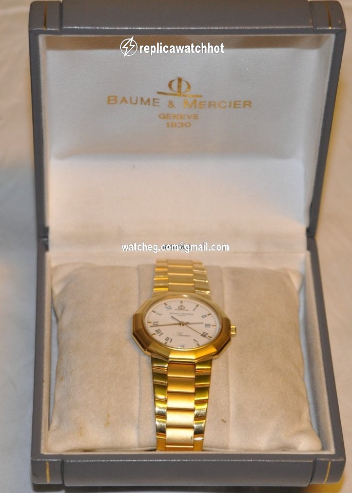 Baume & Mercier Riviera Mens watch Unisex Quartz Yellow gold M0A03182 4