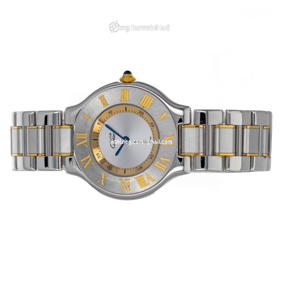 Cartier 21 Must de Cartier Womens watch Quartz Gold Steel W10072R6 1330 4