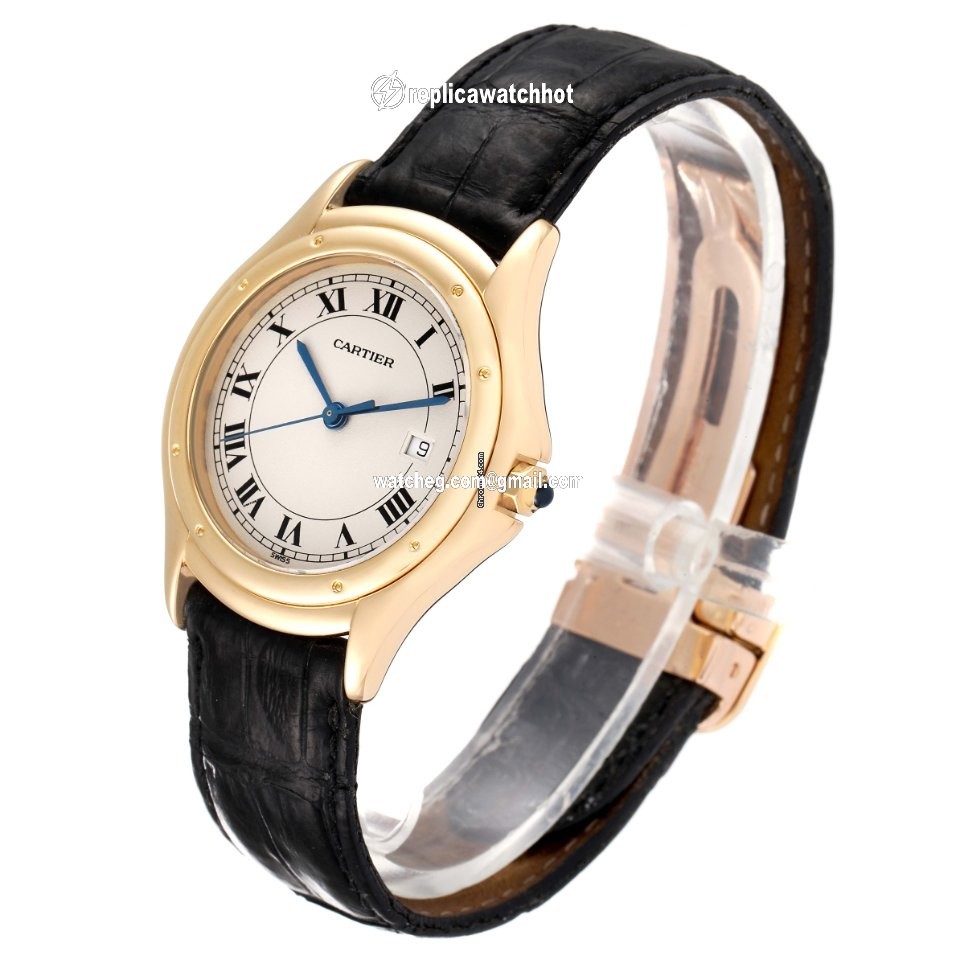 Cartier Cougar Mens watch Unisex Quartz Yellow gold 887904 4