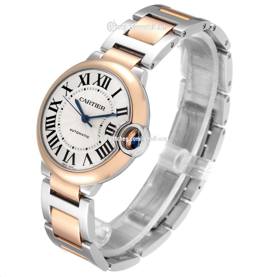 Cartier Ballon Bleu 36mm Womens watch Automatic Gold Steel W2BB0003 4