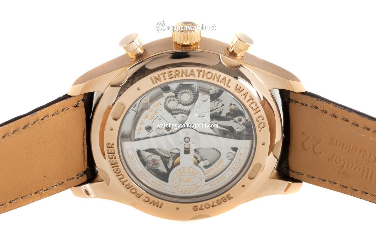 IWC Portuguese Chronograph Mens watch Unisex Automatic Red gold IW390402 4