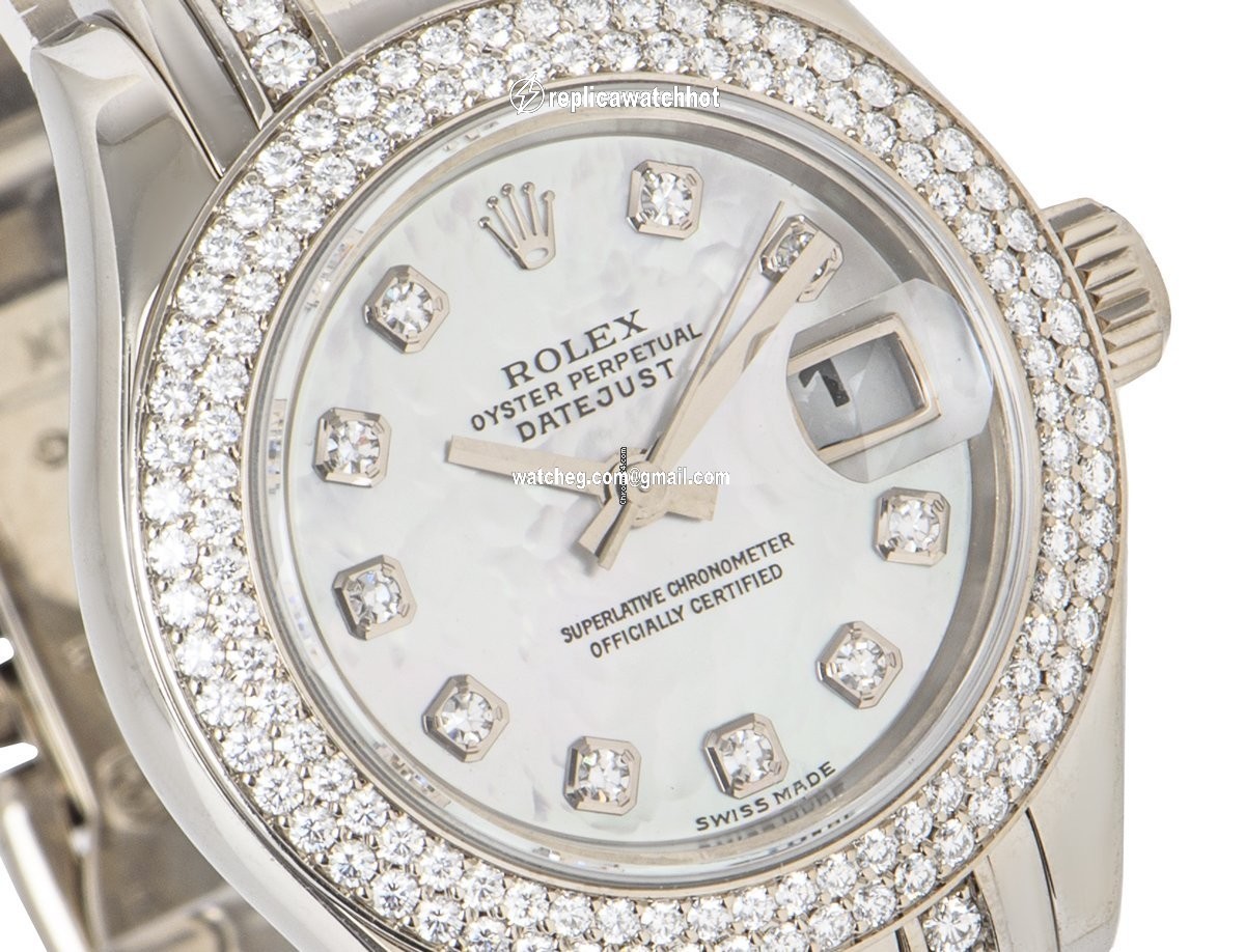 Rolex Lady-Datejust Womens watch White gold Automatic 80339 4