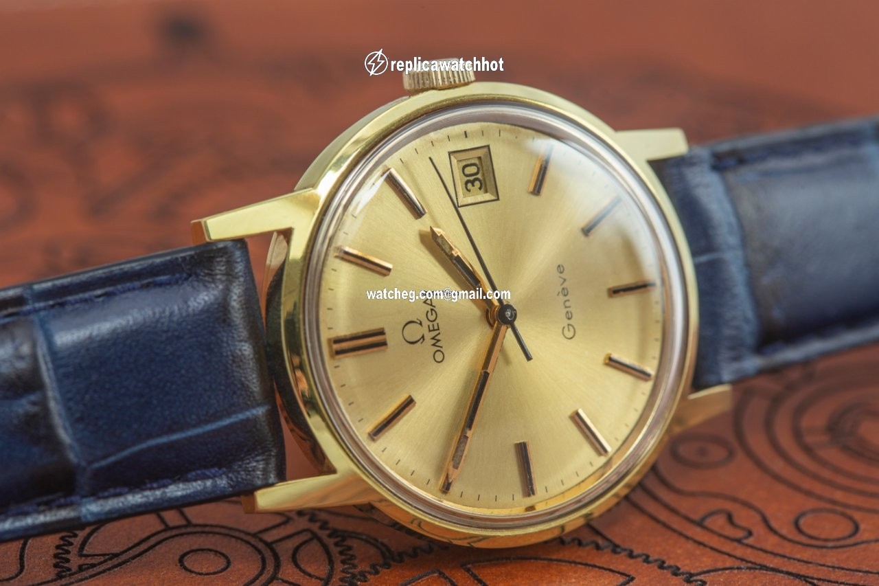 Omega Geneve Mens watch Unisex Manual winding Gold Steel 166.0117 4