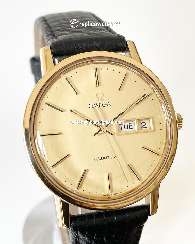 Omega Seamaster Mens watch Unisex Quartz Yellow gold 196.0161 4