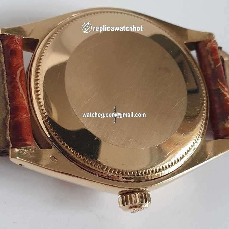 Rolex Oyster Perpetual 34 Mens watch Unisex Yellow gold Automatic 1005 4