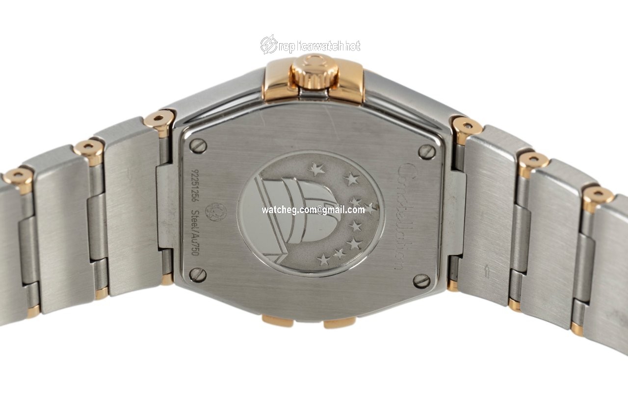 Omega Constellation Quartz Womens watch Quartz Gold Steel 123.20.27.60.02.001 4