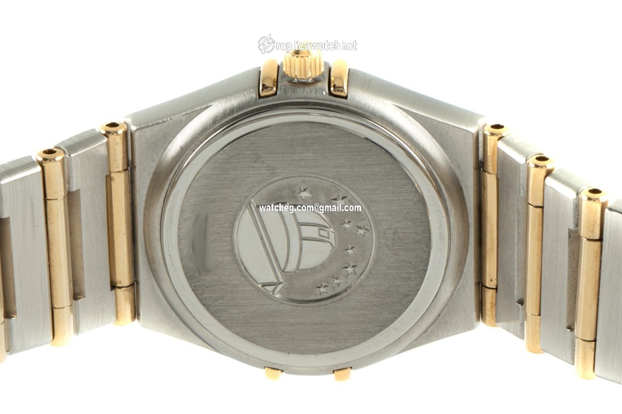 Omega Constellation Quartz Womens watch Quartz Gold Steel 1272.30.00 4