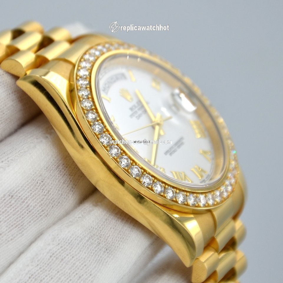 Rolex Day-Date II Mens watch Unisex Yellow gold Automatic 218348 4