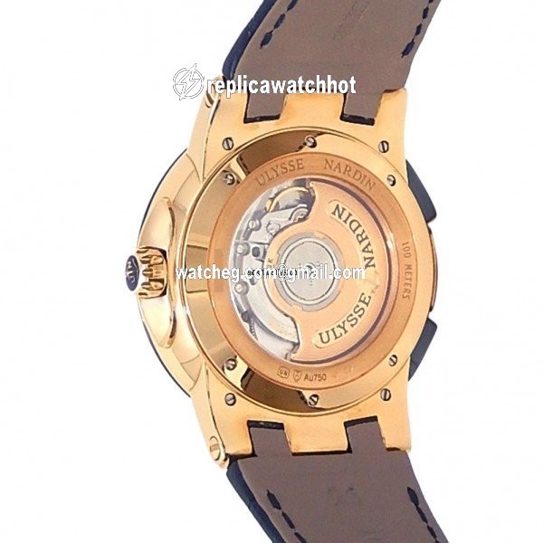 Ulysse Nardin Executive Dual Time Mens watch Unisex Automatic Rose gold 246-00 43 4
