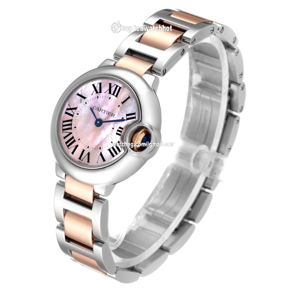 Cartier Ballon Bleu 28mm Womens watch Quartz Steel W6920034 4