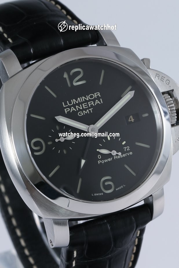 Panerai Luminor 1950 3 Days GMT Power Reserve Automatic Mens watch Unisex Automatic Steel PAM 00321 4